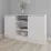 Comodă Smartex T5 cu rafturi, 120x42,5x80 cm, Alb