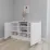 Comodă Smartex T5 cu rafturi, 120x42,5x80 cm, Alb
