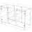 Comodă Smartex T5 cu rafturi, 120x42,5x80 cm, Alb/Grafit