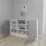 Comodă Smartex T5 cu rafturi, 120x42,5x80 cm, Alb/Grafit