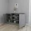 Comodă Smartex T5 cu rafturi, 120x42,5x80 cm, Grafit