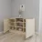 Комод Smartex T5 с полками, 120x42,5x80 см, Слоновая кость
