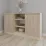 Comodă Smartex T5 cu rafturi, 120x42,5x80 cm, Ivory/Stejar Deschis