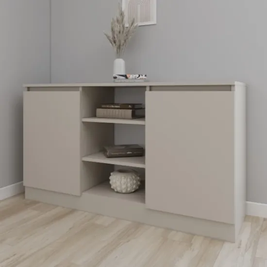 Comodă Smartex T5 cu rafturi, 120x42,5x80 cm, Cașmir
