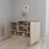 Comodă Smartex T5 cu rafturi, 120x42,5x80 cm, Stejar Deschis