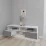 Comoda TV Smartex T6, 100x42,5x50 см, Alb/Grafit