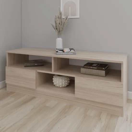 Comoda TV Smartex T6, 140x42,5x50 см, Stejar Deschis