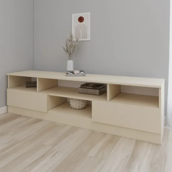 Тумба под ТВ Smartex T6, 160x42,5x50 см, Слоновая кость