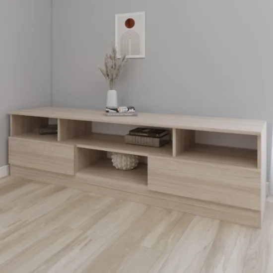 Тумба под ТВ Smartex T6, 160x42,5x50 см, Дуб Светлый