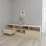 Comoda TV Smartex T6, 180x42,5x50 см, Ivory