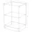 Comodă Smartex T7, 60x45x85 cm Alb