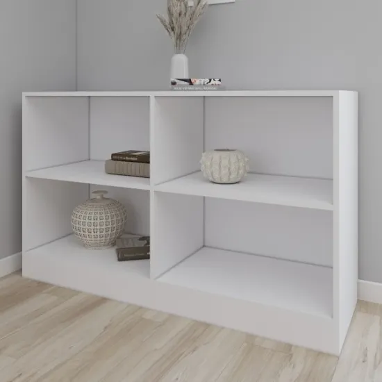 Comodă Smartex T7, 140x45x85 cm Alb