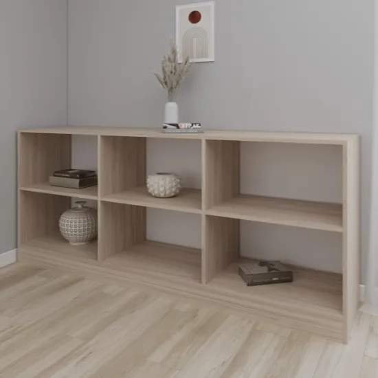 Comodă Smartex T7, 180x45x85 cm Stejar Deschis