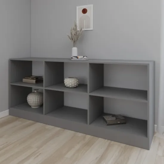 Comodă Smartex T7, 200x45x85 cm Grafit