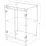 Комод Smartex Т8, 60x47x85 см, Белый