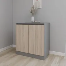 Комод Smartex Т8, 60x47x85 см, Графит/Дуб Светлый