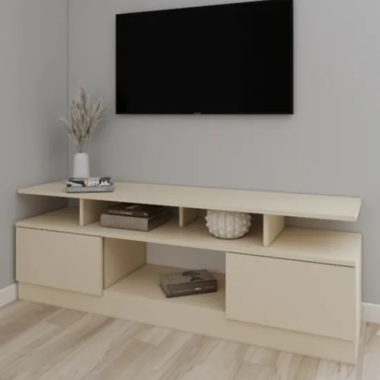 Comoda TV Smartex T9, 120x40x55 см, Ivory