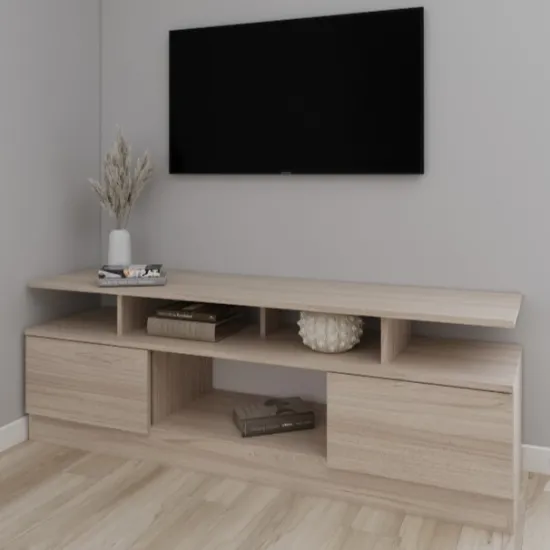 Comoda TV Smartex T9, 200x40x55 см, Stejar Deschis