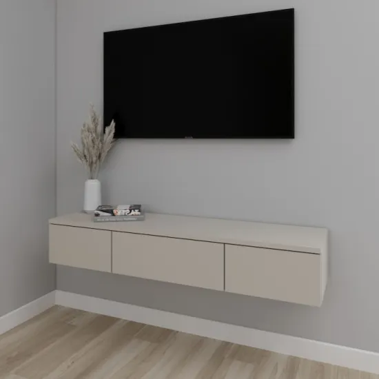 Comoda TV Smartex T10 suspendata, 120x30x20 см, Cașmir