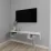 Comoda TV Smartex T10 suspendata, 140x30x20 см, Alb/Grafit