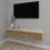Comoda TV Smartex T10 suspendata, 140x30x20 см, Ivory/Stejar Închis