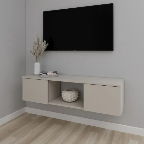 Тумба под ТВ Smartex Т11 навесная, 100x30x30 см, Кашемир