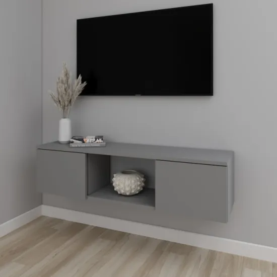 Тумба под ТВ Smartex Т11 навесная, 120x30x30 см, Графит