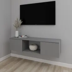 Тумба под ТВ Smartex Т11 навесная, 140x30x30 см, Графит