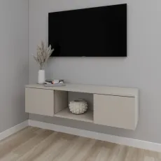 Тумба под ТВ Smartex Т11 навесная, 140x30x30 см, Кашемир