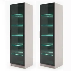 Set iluminare Bafimob PA-50 (5 rafturi sticla) set pentru 2 dulapuri