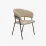 Обеденный набор Evelin DT 402-3B + 4 YTC-097B, UF885-03 Light beige