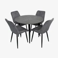 Set de sufragerie Evelin DT 402-6B + 4 YTC-055B, Davis Run Again90