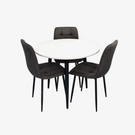Set de sufragerie Evelin DT 404-3B + 3 YT-010B, 970-11 (Grey)