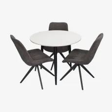Обеденный набор Evelin DT 404-3B + 3 YTC-055B SW, UF885-15 (Dark grey)