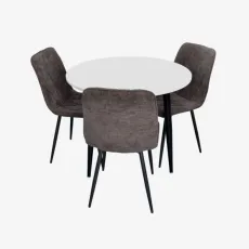 Обеденный набор Evelin DT 404-3B + 3 YTC-080B, UF885-15 (Dark grey)