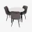 Обеденный набор Evelin DT 404-3B + 3 YTC-080B, UF885-15 (Dark grey)
