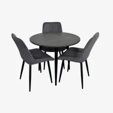 Set de sufragerie Evelin DT 404-6 B + 3 YTC-055B, Davis Run Again90