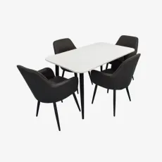 Set de sufragerie Evelin DT 405-3B + 4 YT-002B, 970-11 (Grey)