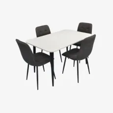 Set de sufragerie Evelin DT 405-3B + 4 YT-010B, 970-11 (Grey)
