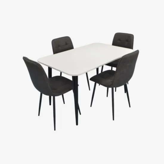 Set de sufragerie Evelin DT 405-3B + 4 YT-010B, 970-11 (Grey)