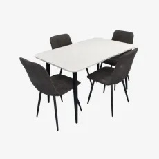 Обеденный набор Evelin DT 405-3B + 4 YTC-080B, UF885-15 (Dark grey)