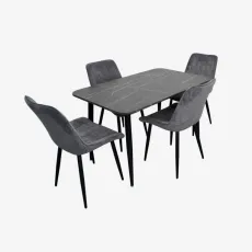 Set de sufragerie Evelin DT 405-6B + 4 YTC-055B, Davis Run Again90