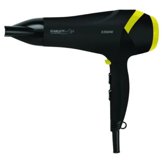 Фен Scarlett SCHD70I18, 2200 Вт, Black/Gold