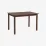 Set de sufragerie Evelin GLORIA Burnish oak + 4 YT-004B, 970-5 Brick-red/Black