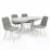 Обеденный набор Evelin HV-31N White + 4 YTC-080Wh, UF885-14 (Grey)