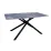 Masă de bucătărie Ambianta DT-09, 160х90 cm, Negru