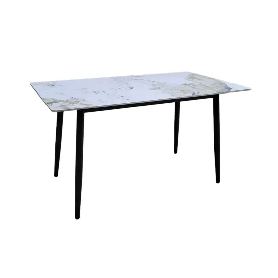 Masă pentru bucătărie Ambianta DT-08, 120x80 cm, Alb