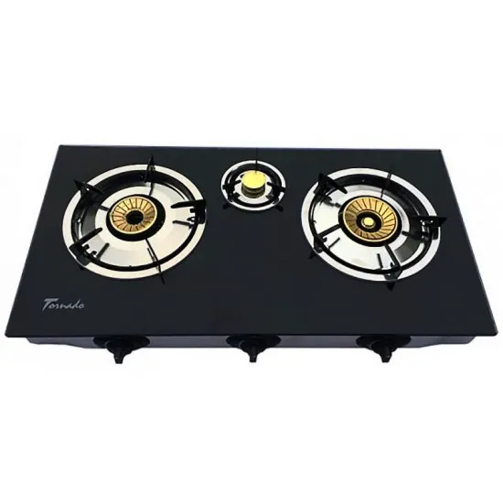Газовая настольная плита Tornado B-003C Glass LPG, Black