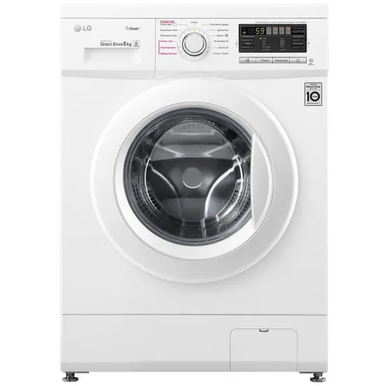 Maşină de spalat LG F1296NDS1, White, 6 Kg