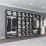Шкаф купе Mobildor Compact, 360x210x45 cm, двери ДСП с декоративными линиями, Антрацит